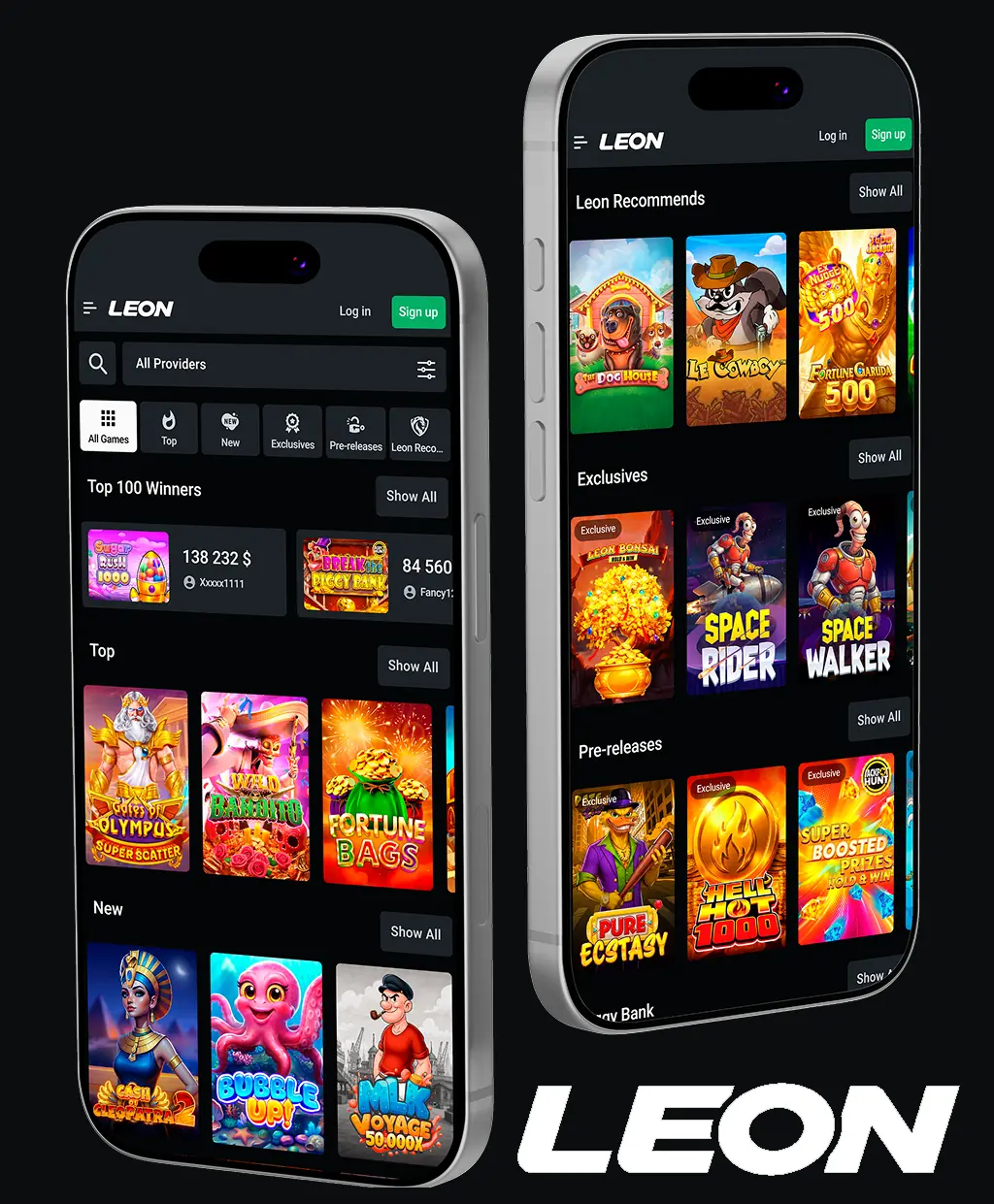 Leon Casino on mobile devices