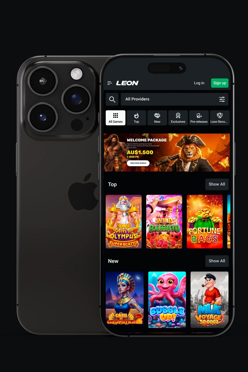 Leon Casino mobile app